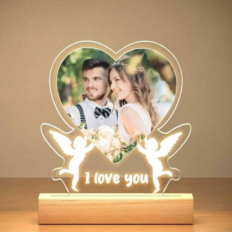 💛 LoveGlow Frame – Personalized LED Photo Light