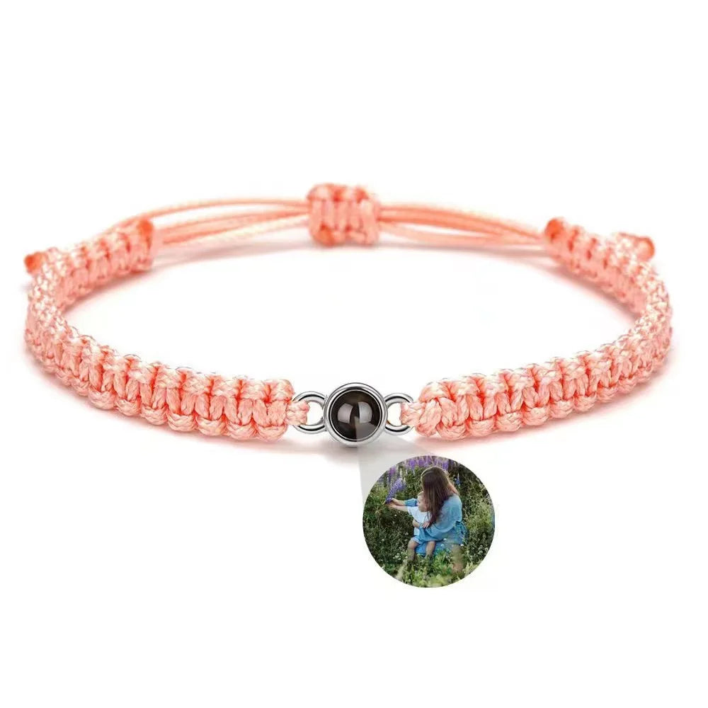 🖤 Memory Projection Bracelet – Personalized Photo Inside