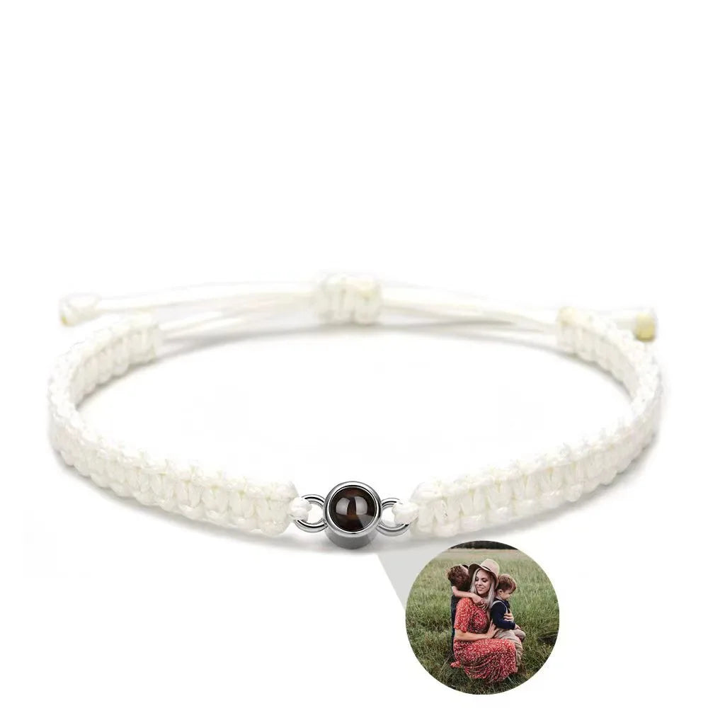 🖤 Memory Projection Bracelet – Personalized Photo Inside