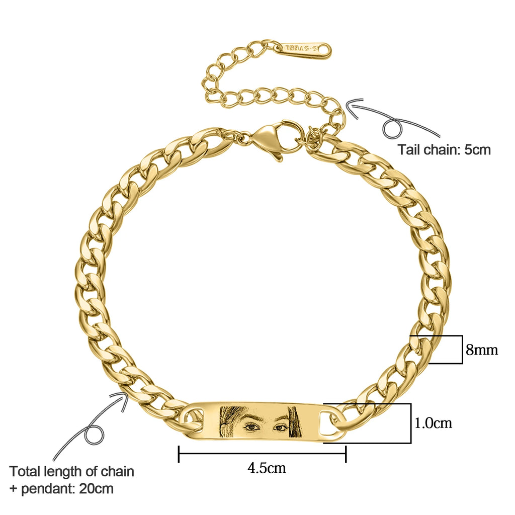 👁️ Soul Eye Bracelet – Personalized Eye Photo Jewelry