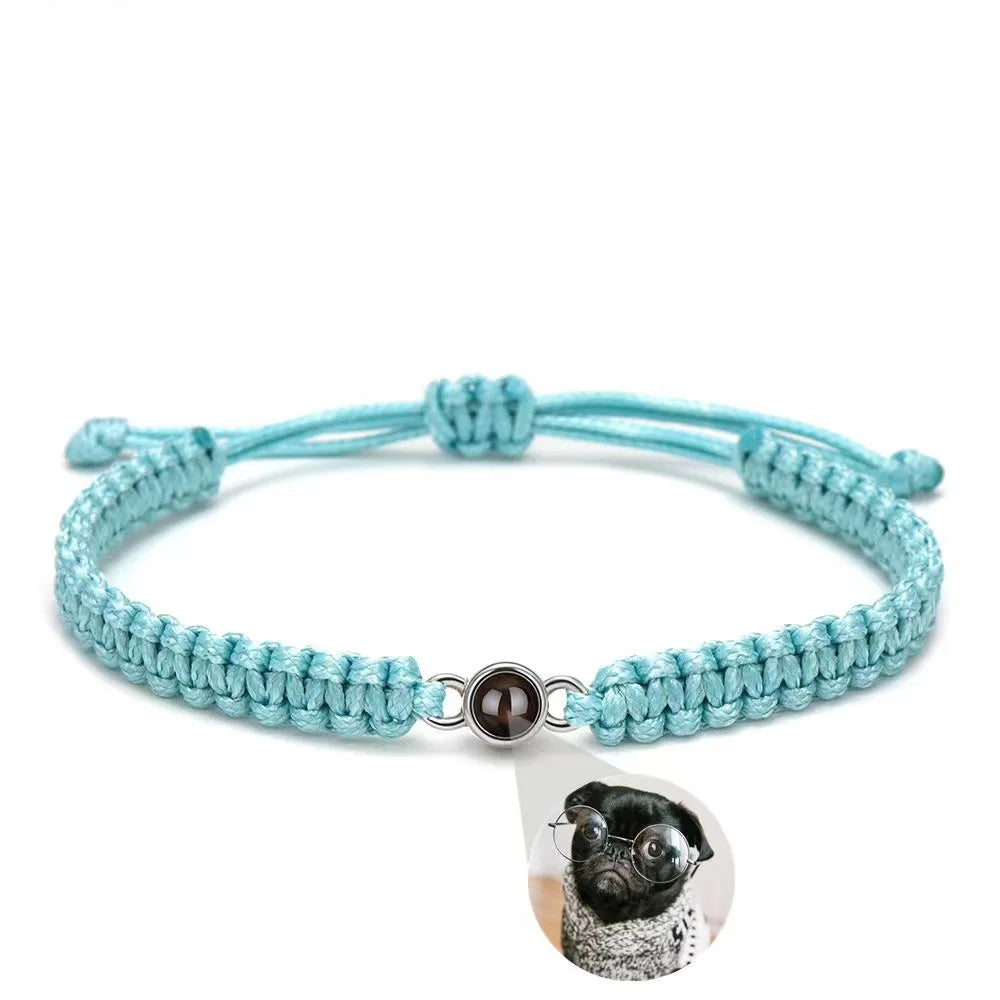 🖤 Memory Projection Bracelet – Personalized Photo Inside