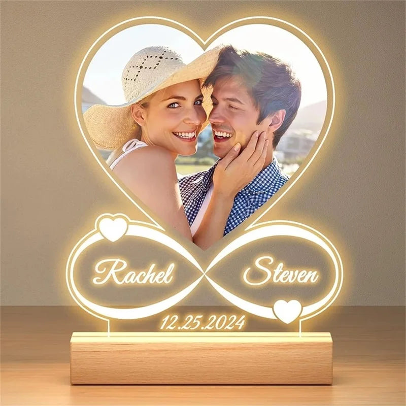 💛 LoveGlow Frame – Personalized LED Photo Light