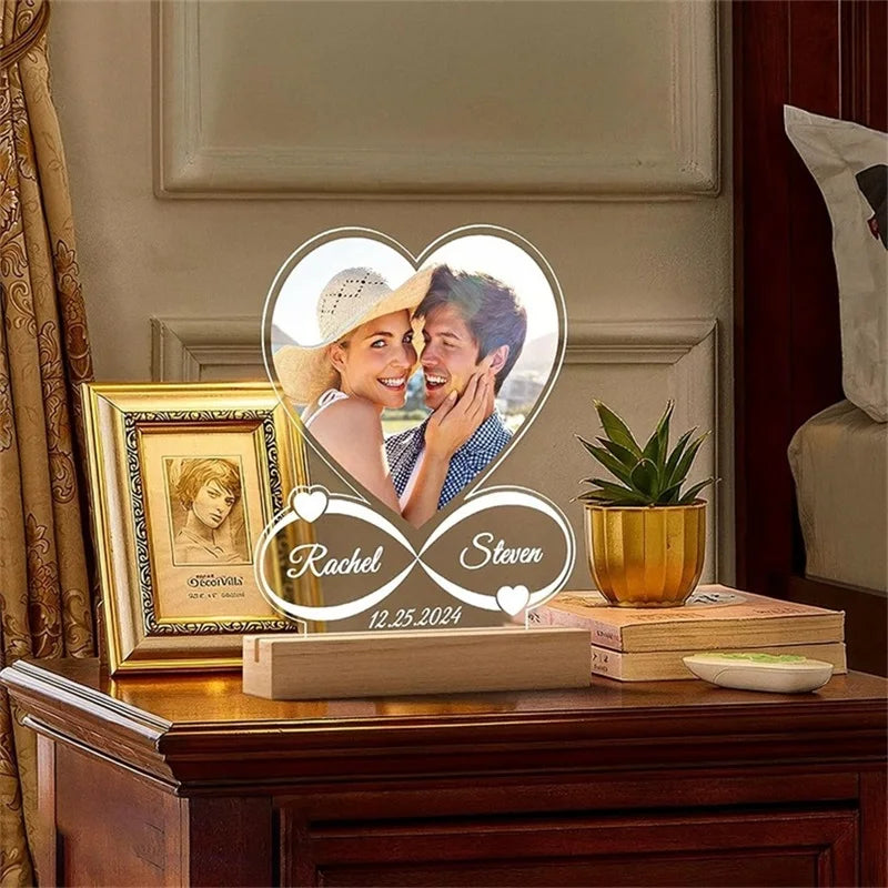 💛 LoveGlow Frame – Personalized LED Photo Light