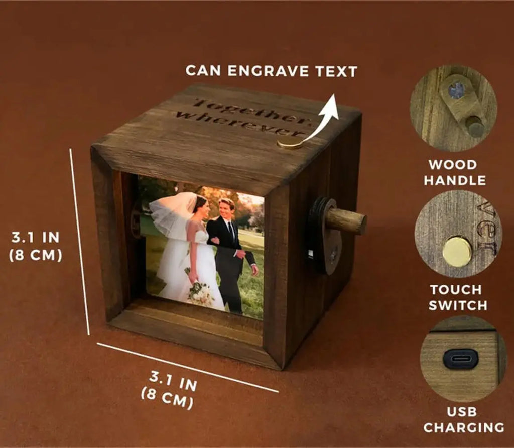 📖 Flip Memories Box – Personalized Photo Animation Frame