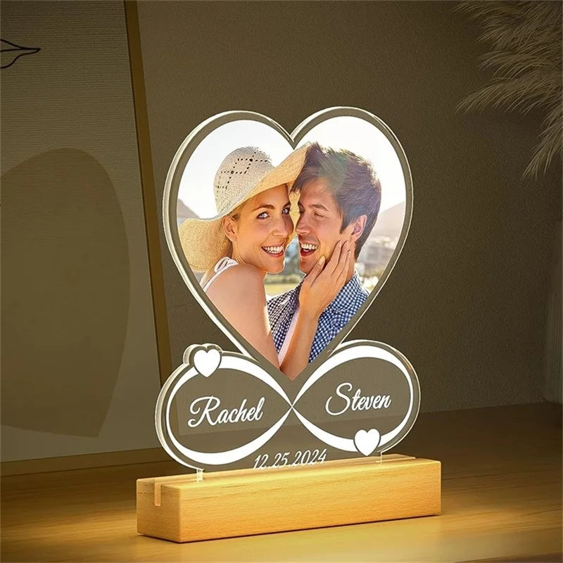 💛 LoveGlow Frame – Personalized LED Photo Light